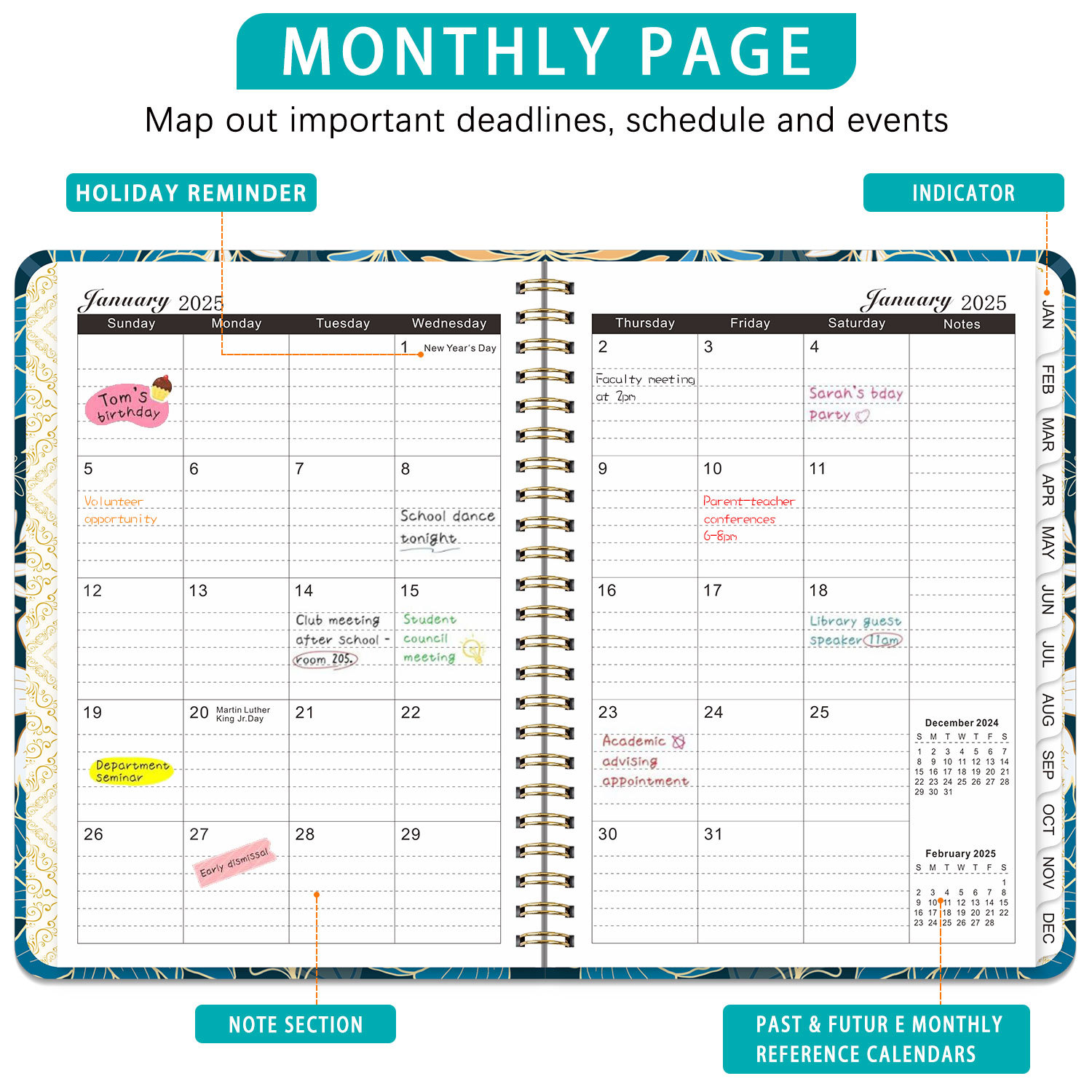 Bview Art 2025 Weekly Planner  - огляд і ціна Meal Plan Notepad